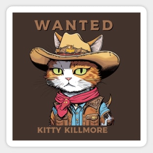 Kitty Cowboy Bandit Magnet